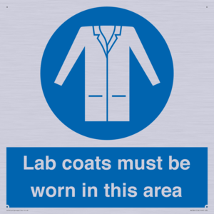 Lab coats must be worn in this area
